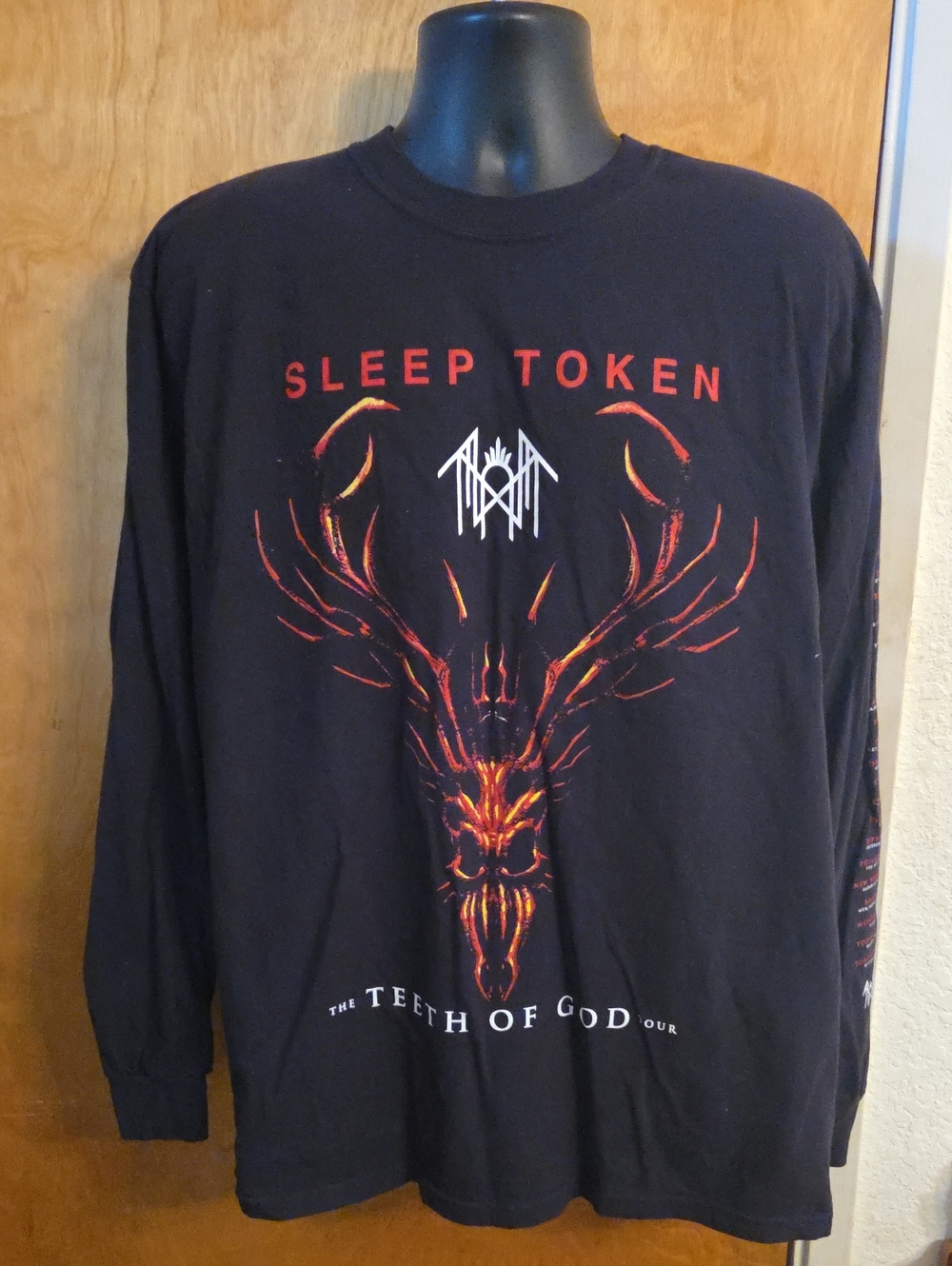 Sleep Token the Teeth of God Tour Long Sleeve T Shirt Size XL